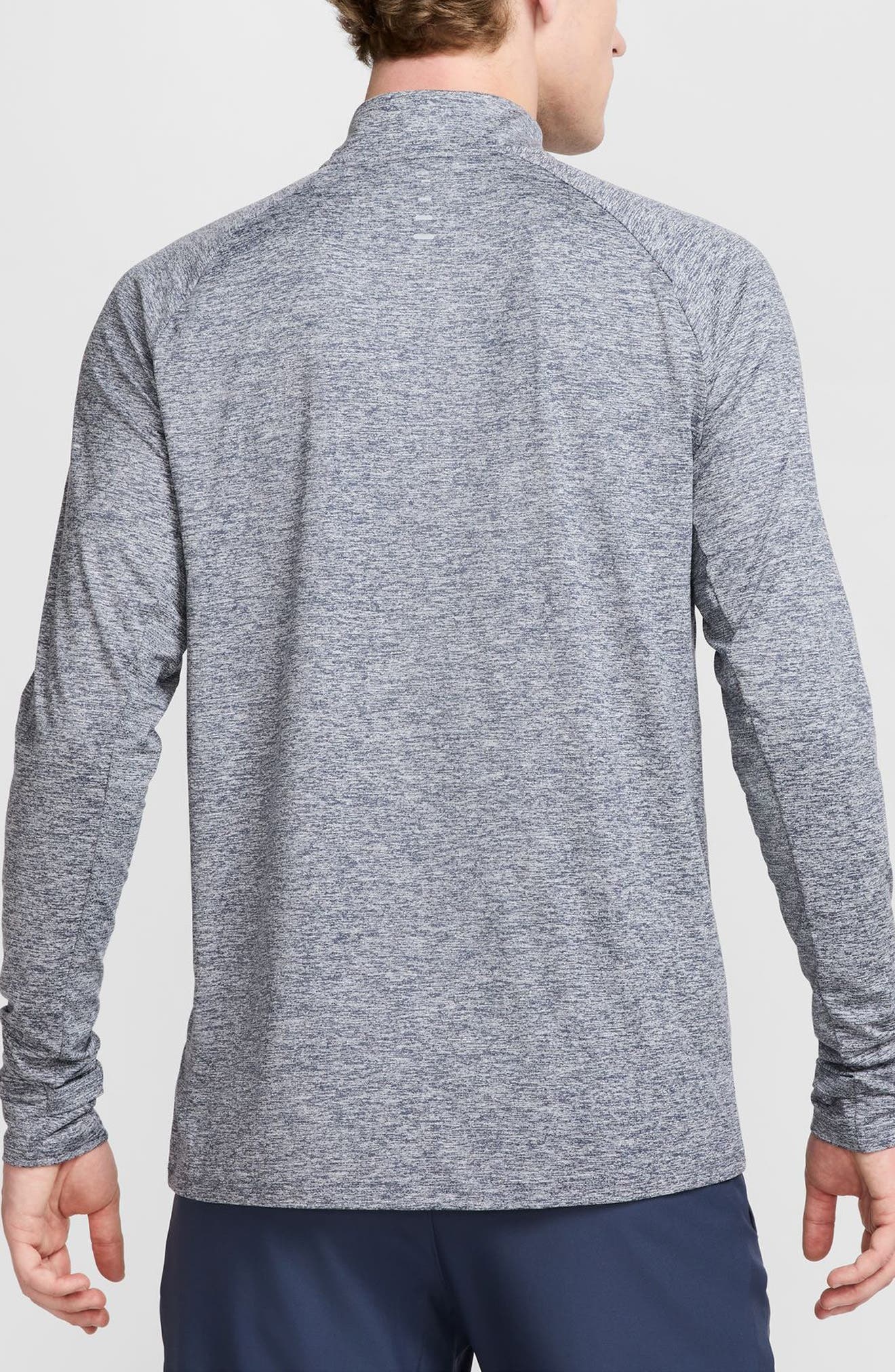 Nike Dri-FIT Stride Half Zip Running Top in Thunder Blue/Heather at Nordstrom - 2