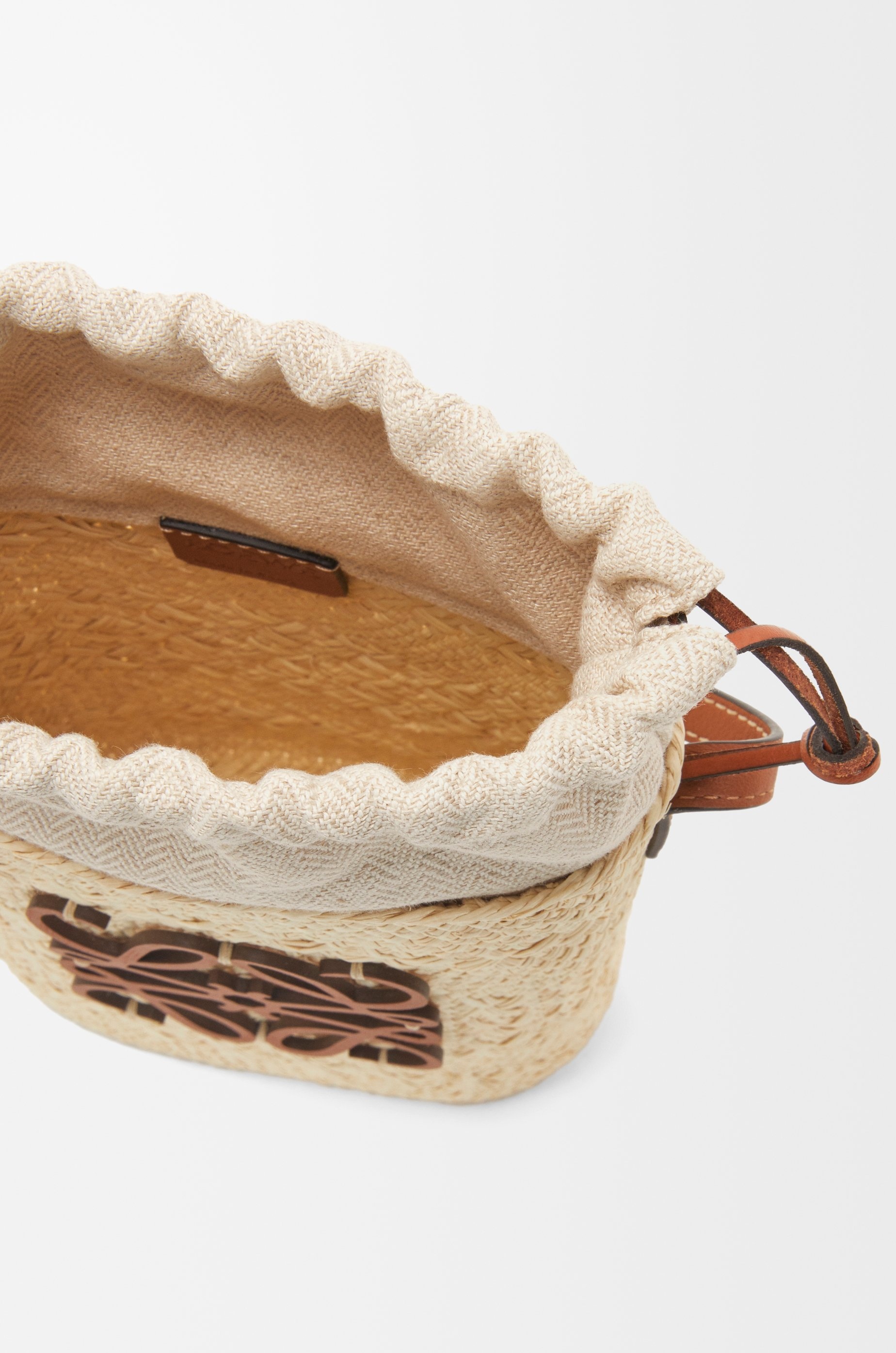 Square pocket in iraca palm and calfskin - 6