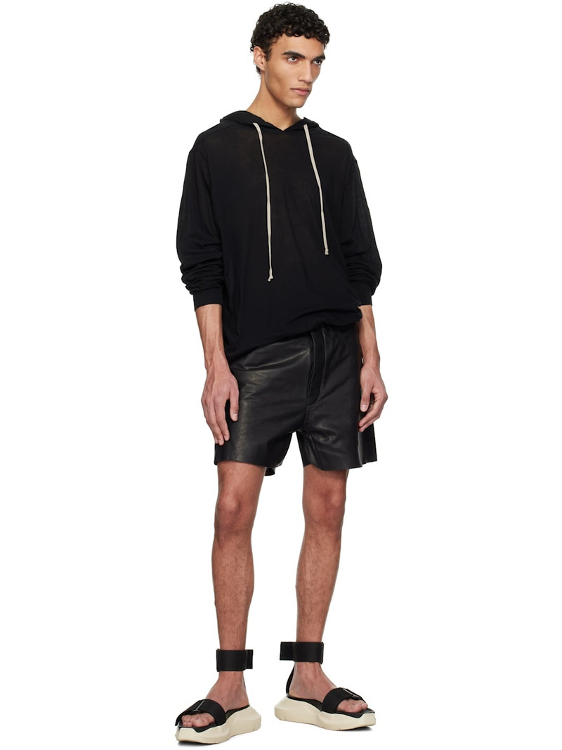 Rick Owens Black Hollywood Strap Spartan Geth Slide Sandals outlook