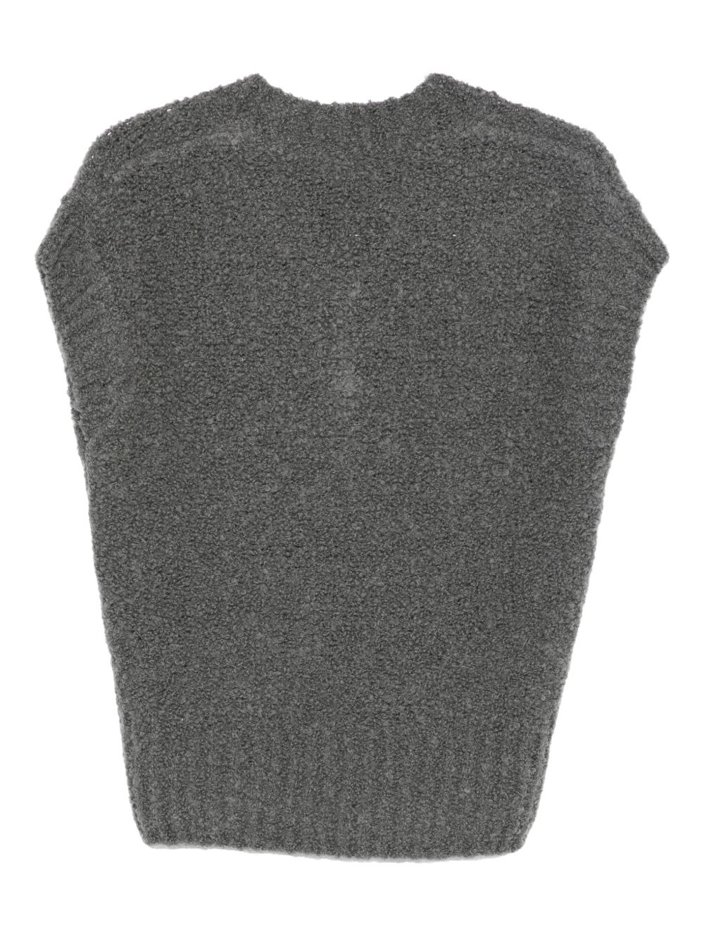 V-neck wool vest - 2