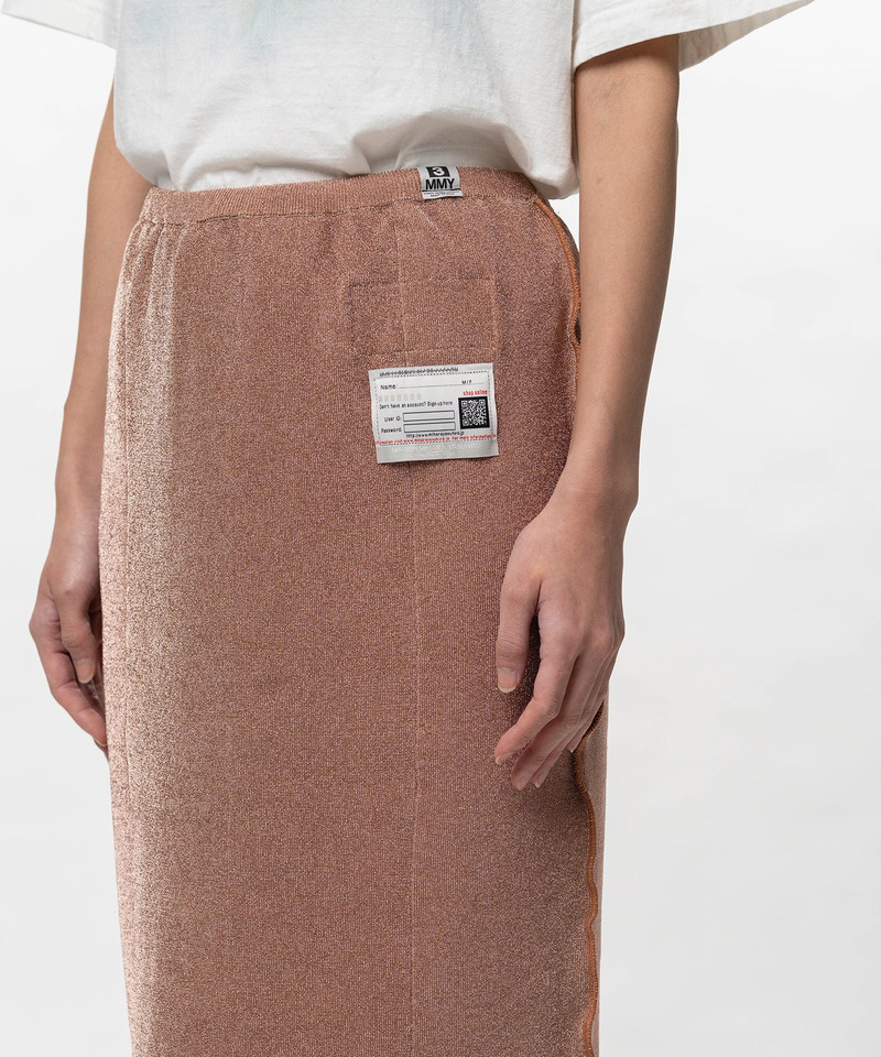 Inside-Out Glitter Knit Skirt 15