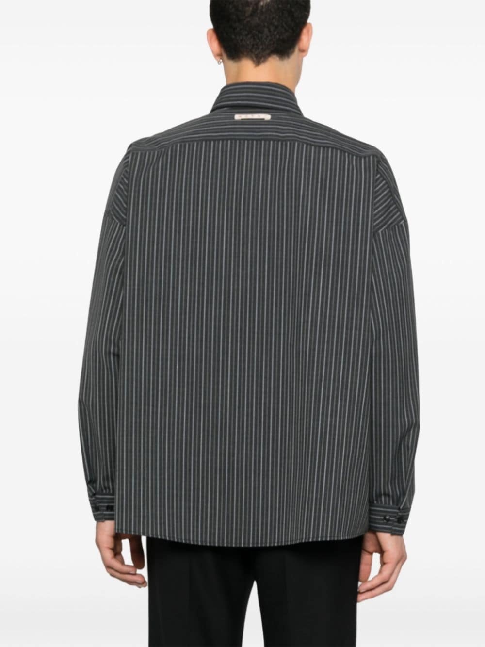 logo-patch shirt - 4
