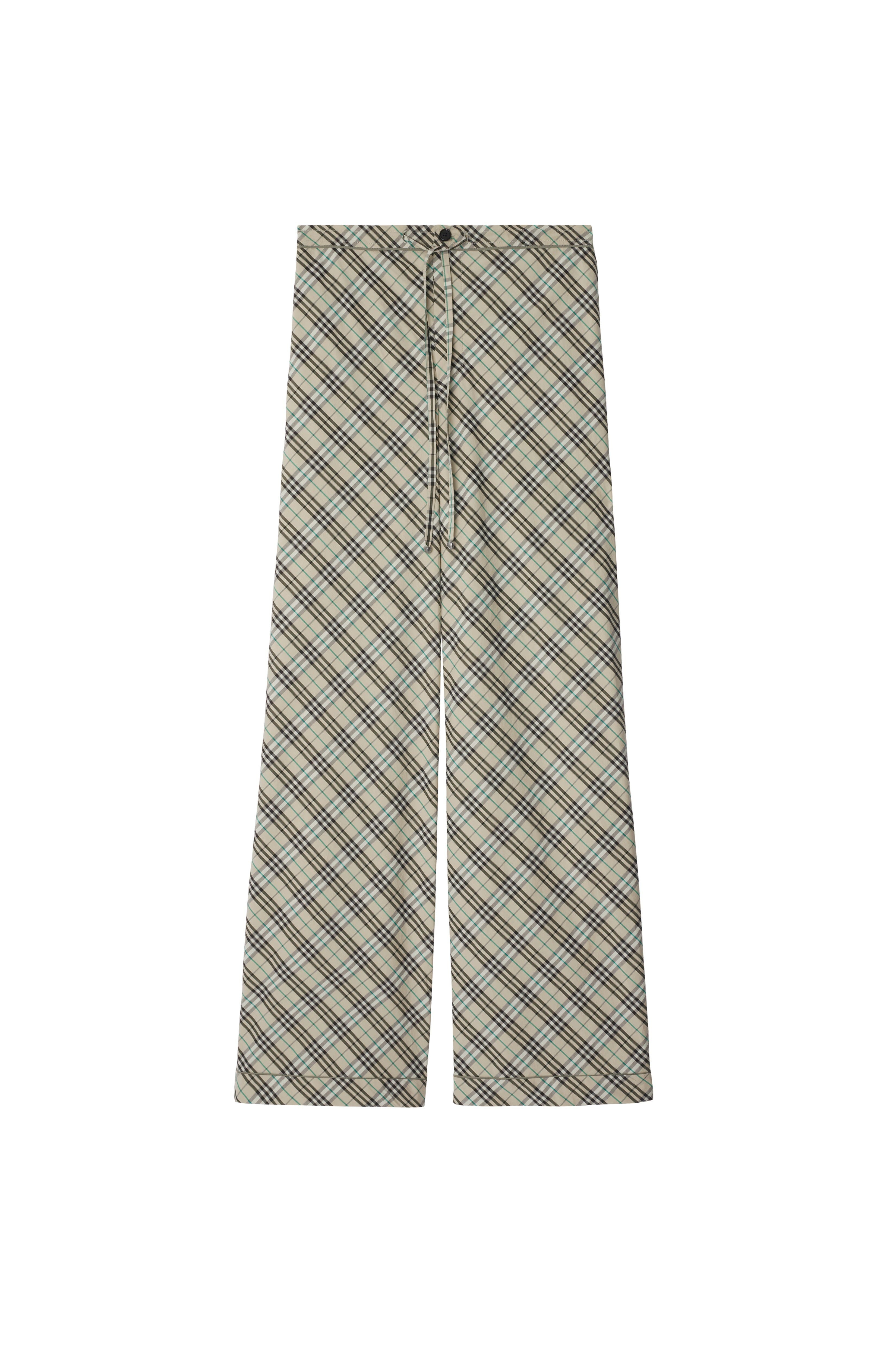 burberry Check Cotton Pyjama Trousers in Husk at Nordstrom - 2