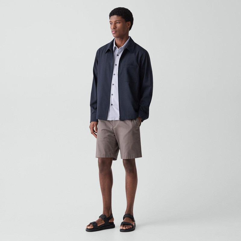 Theory Zip Overshirt in Motion Wool outlook
