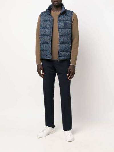 Etro paisley zipped gilet outlook