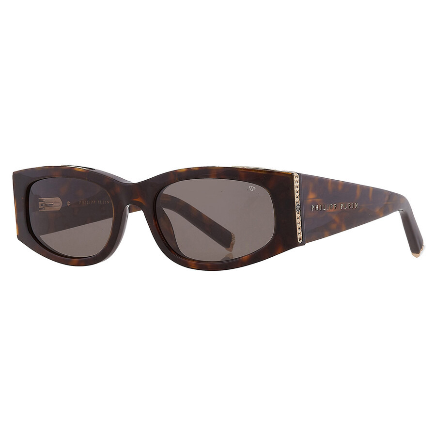Philipp Plein Grey Oval Ladies Sunglasses SPP025S 0722 55 - 3