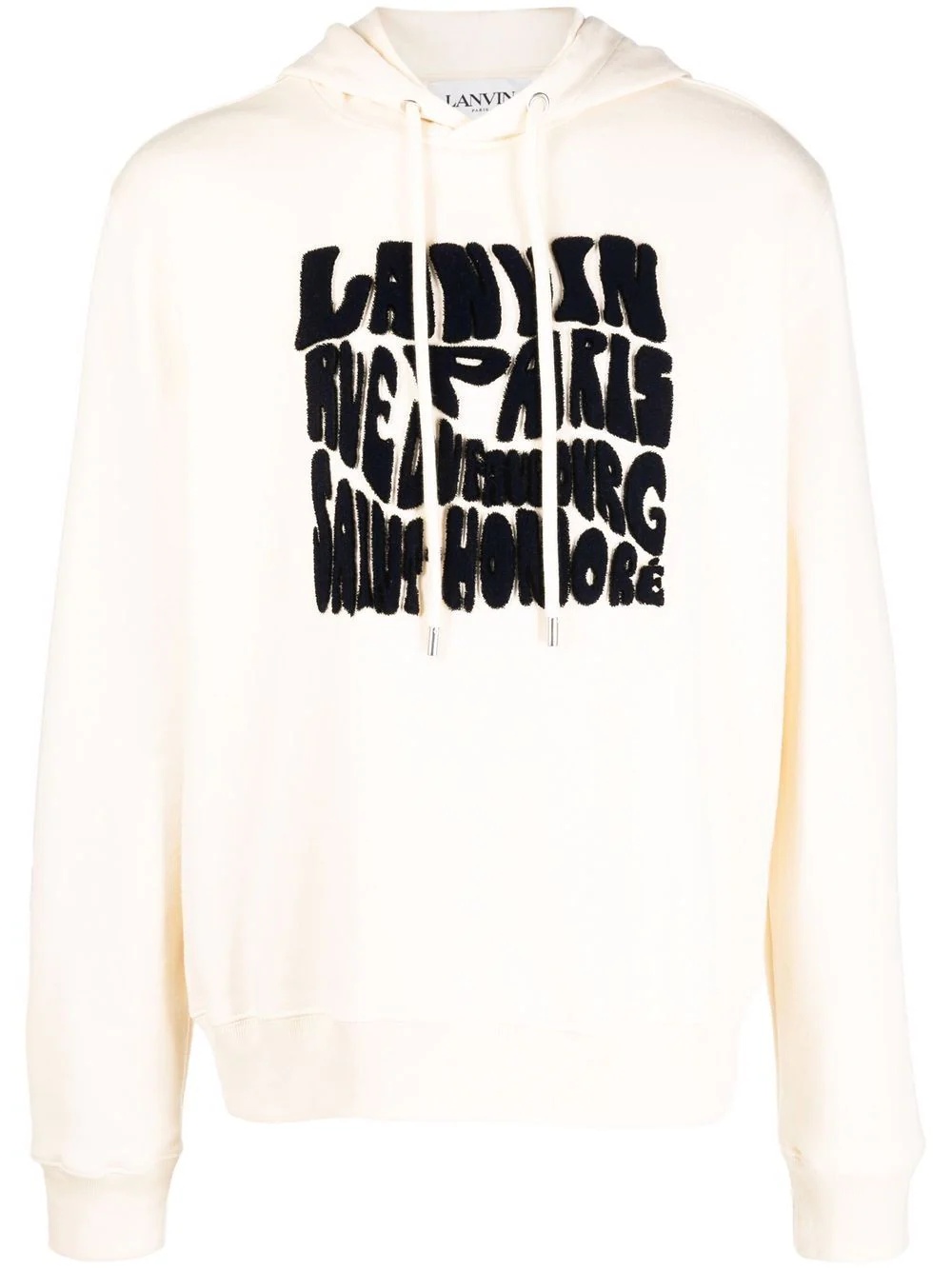 logo-lettering hoodie - 1