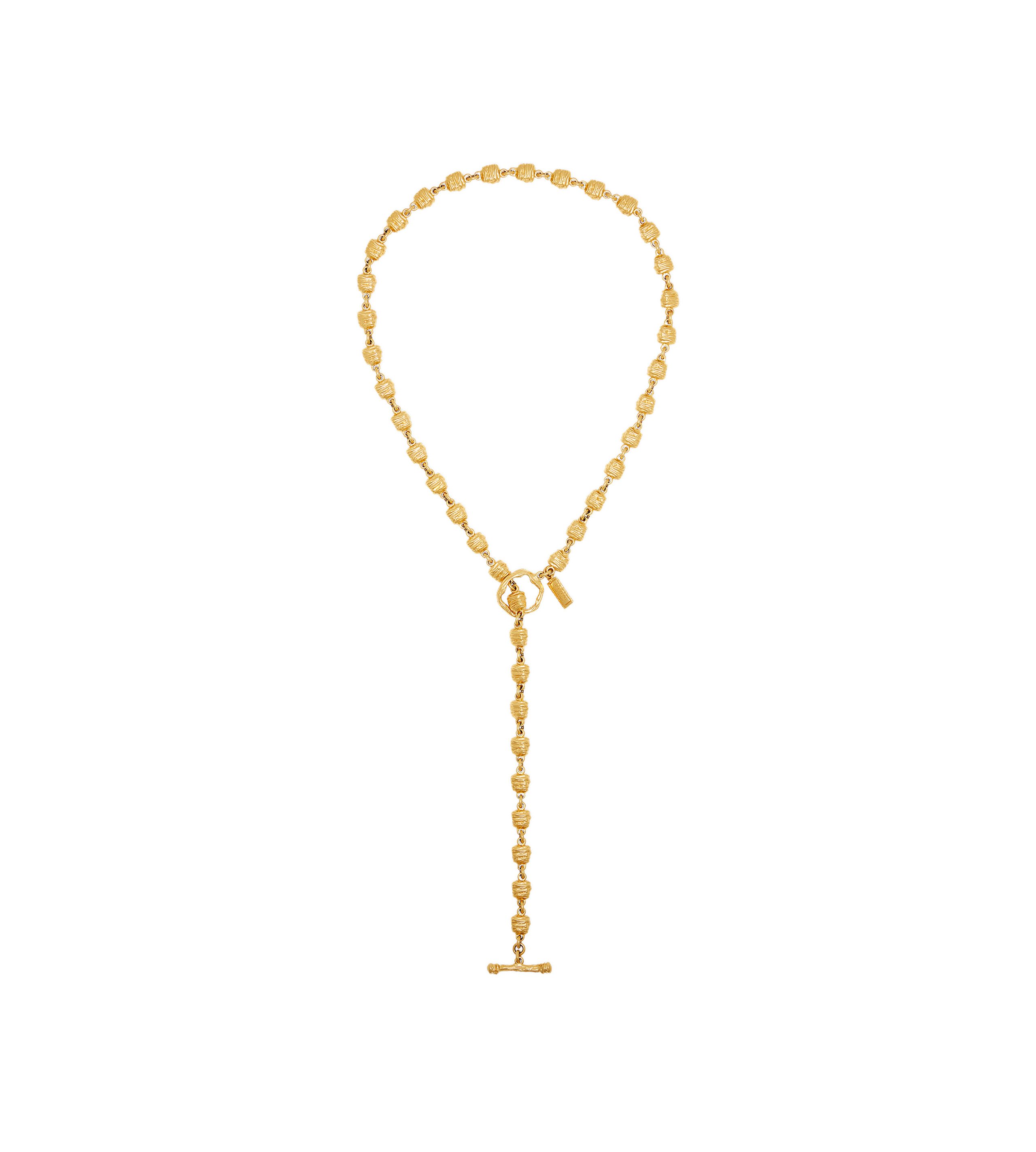 BRASS MOON LARIAT NECKLACE - 1