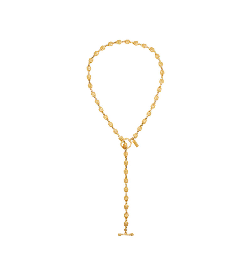 BRASS MOON LARIAT NECKLACE 1