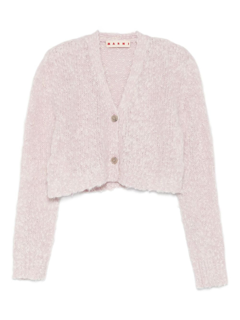button-down cropped cardigan 1