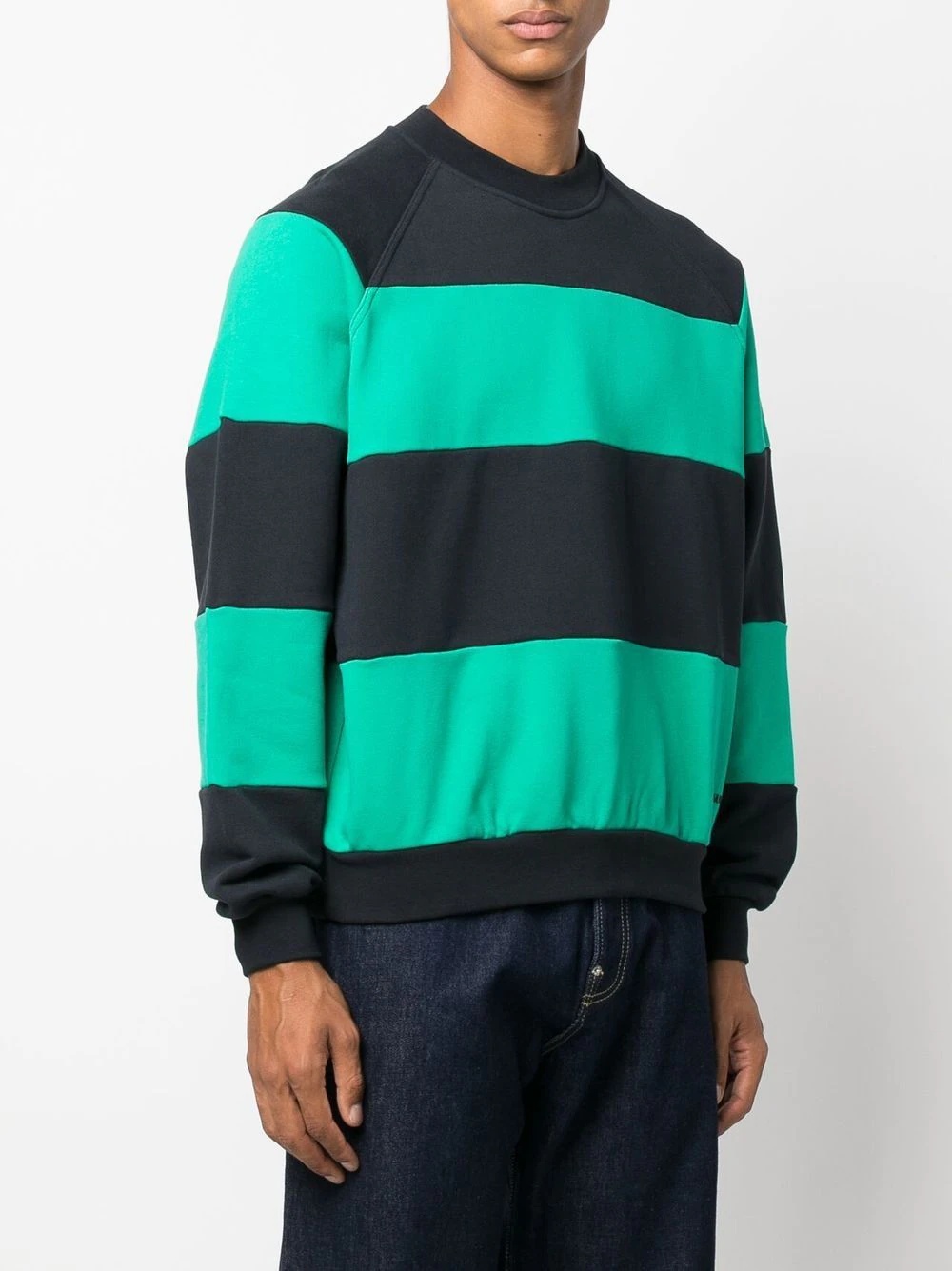 striped crew-neck sweatshirt - 4