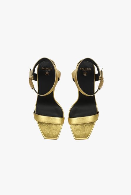 Gold leather Ultima sandals - 4