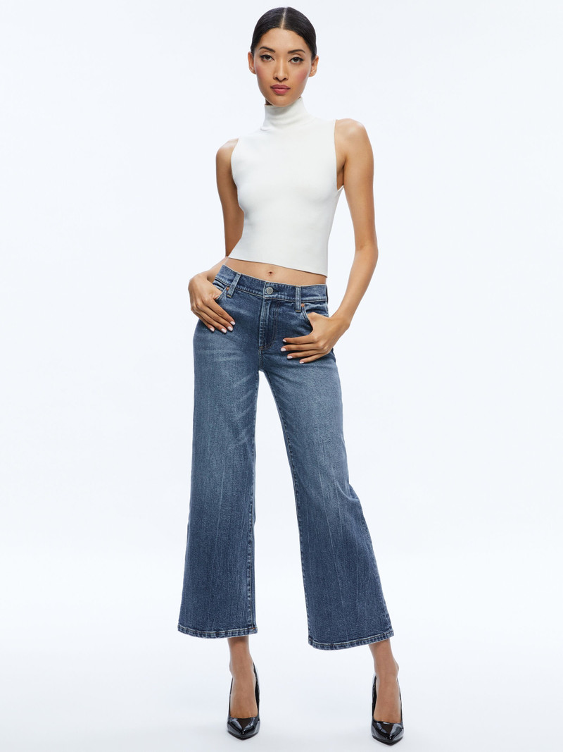 Alice + Olivia ROXIE KICK FLARE JEAN outlook