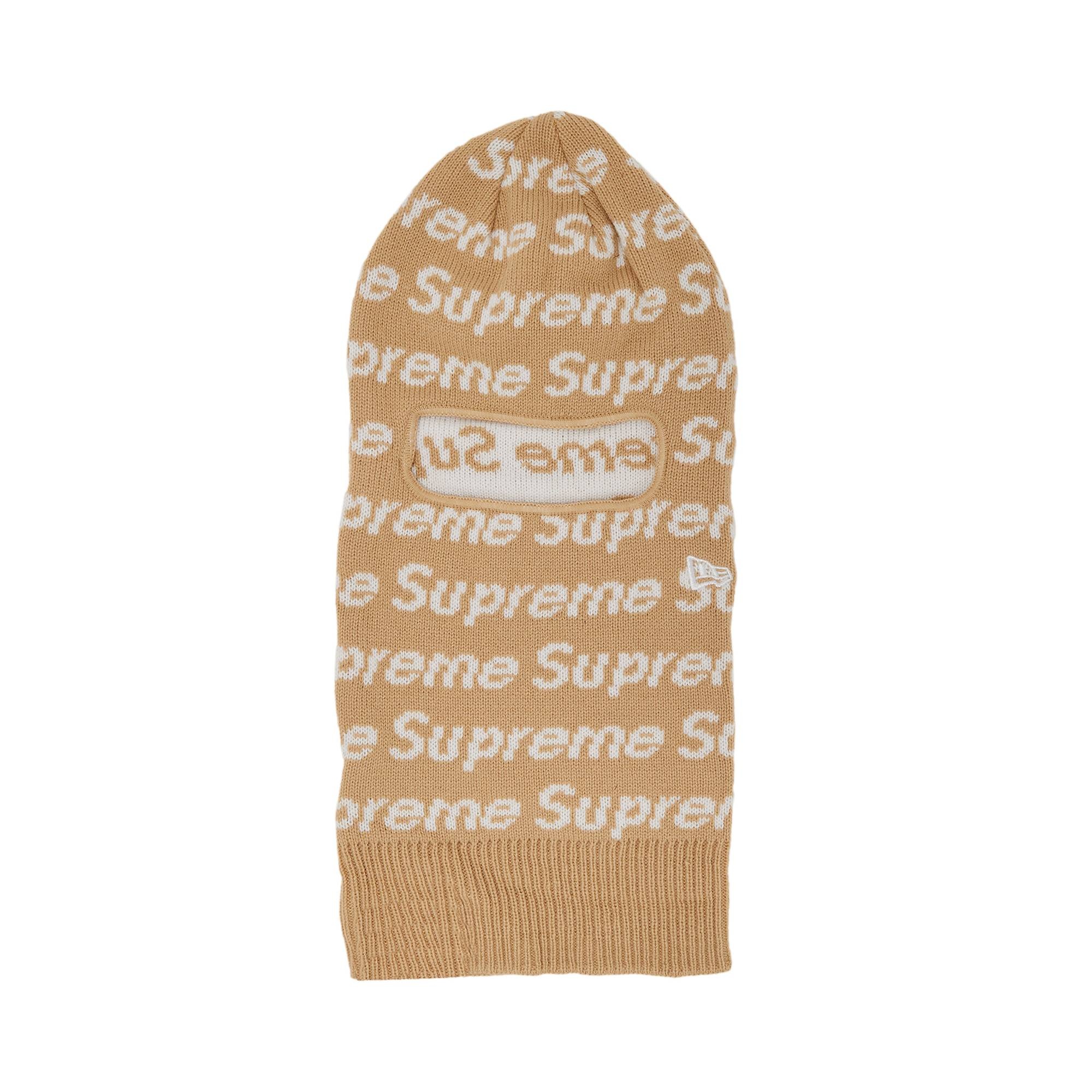 Supreme x New Era Repeat Balaclava 'Taupe' - 1