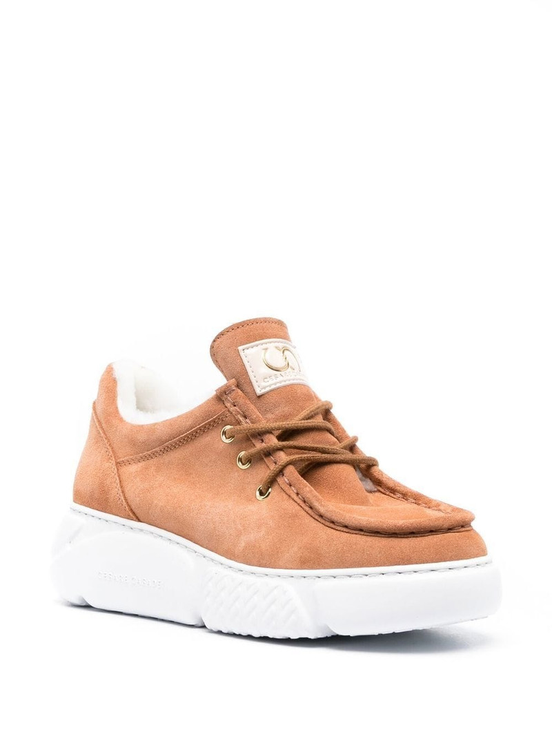 CASADEI shearling-lined mid-top sneakers outlook