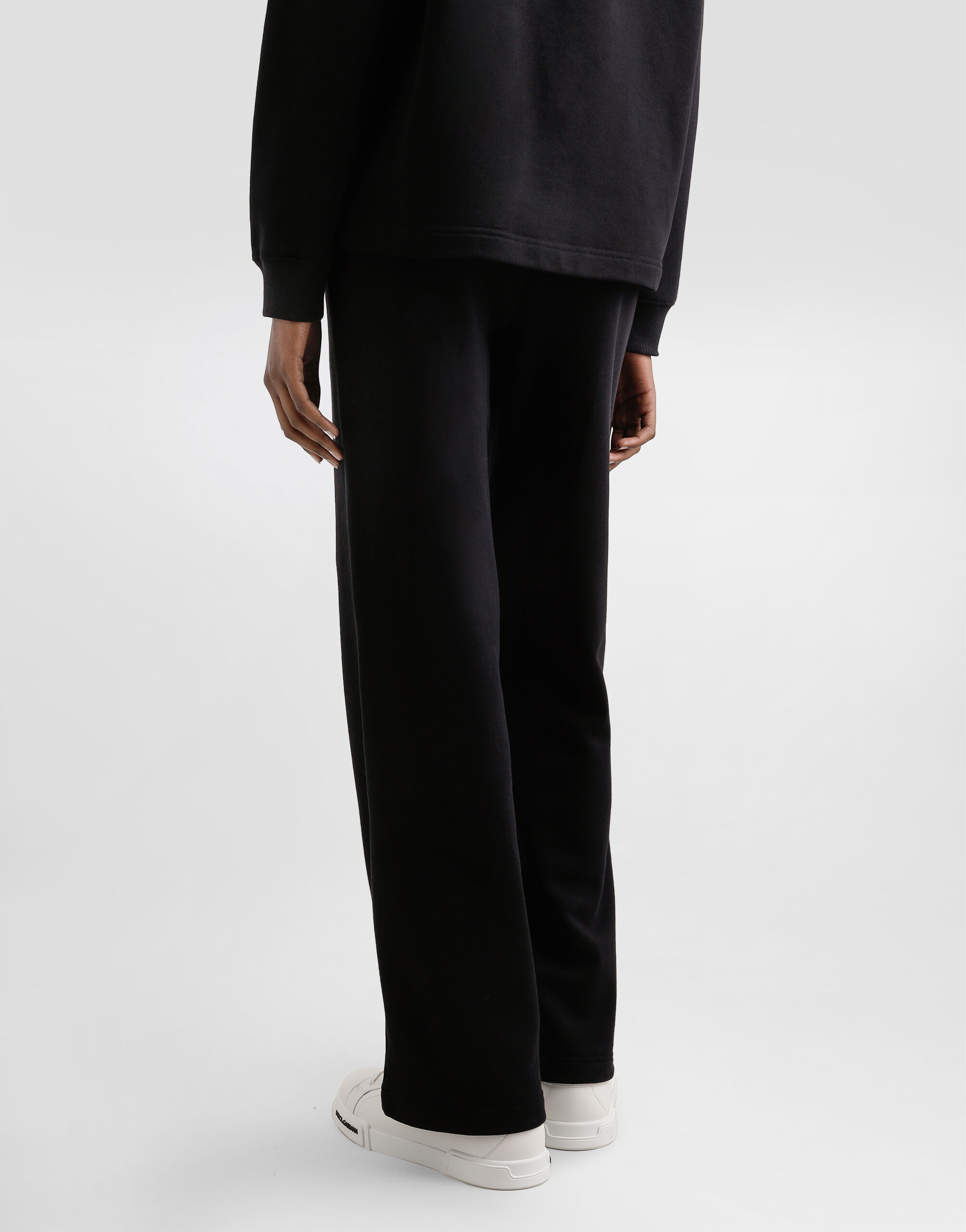 Fleece jogging pants with patch - 5