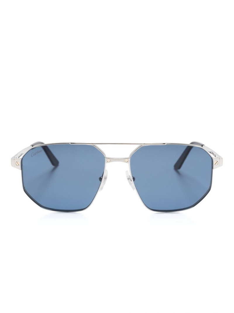 Santos de Cartier geometric-shape sunglasses 1