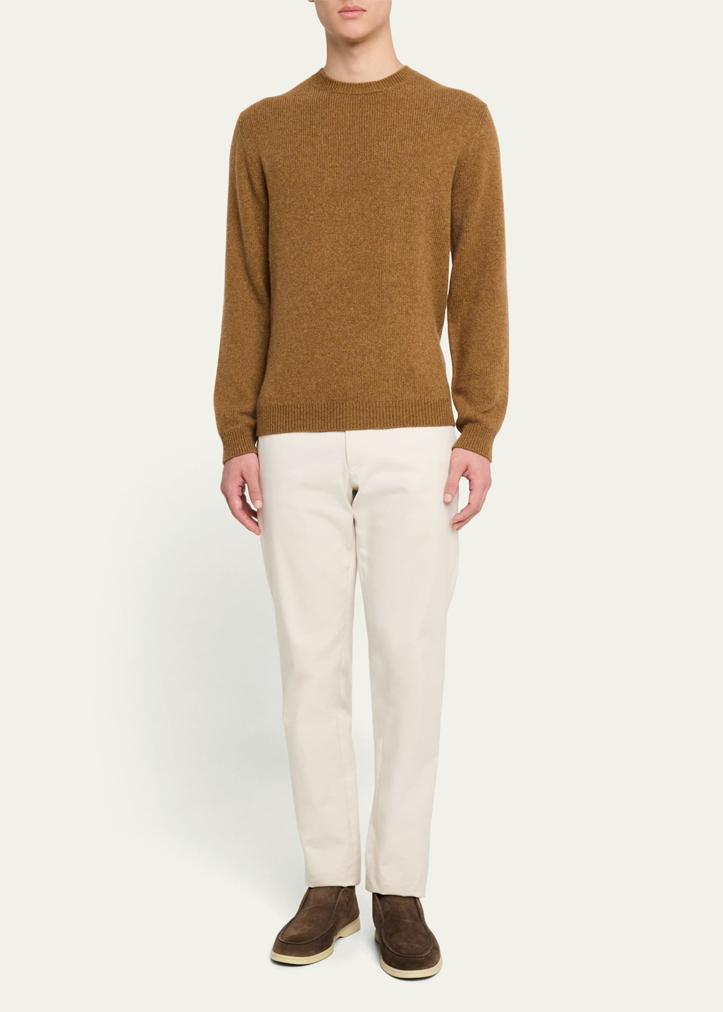Men's Fobello Baby Cashmere Crewneck Sweater - 2