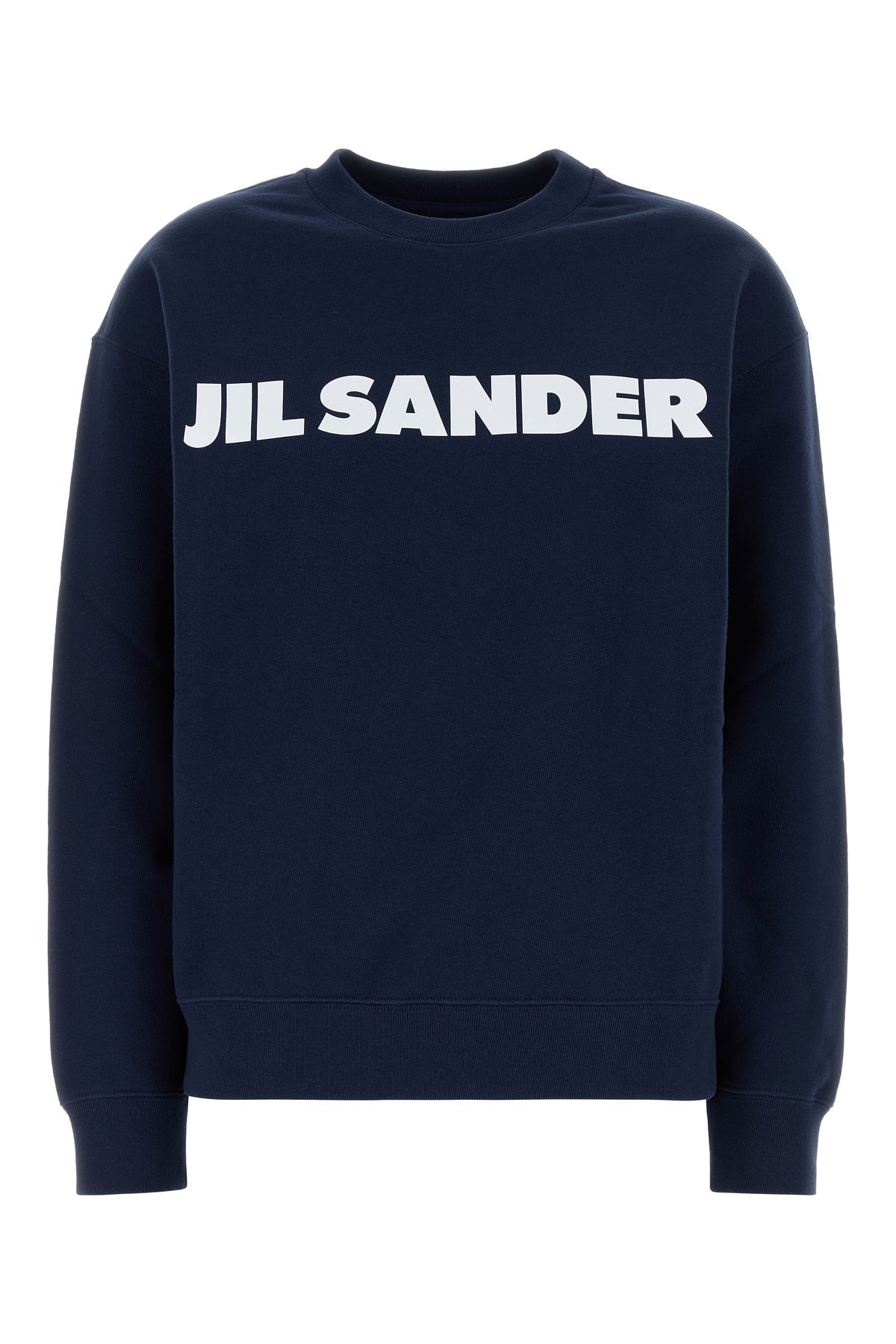Navy blue cotton sweatshirt - 1