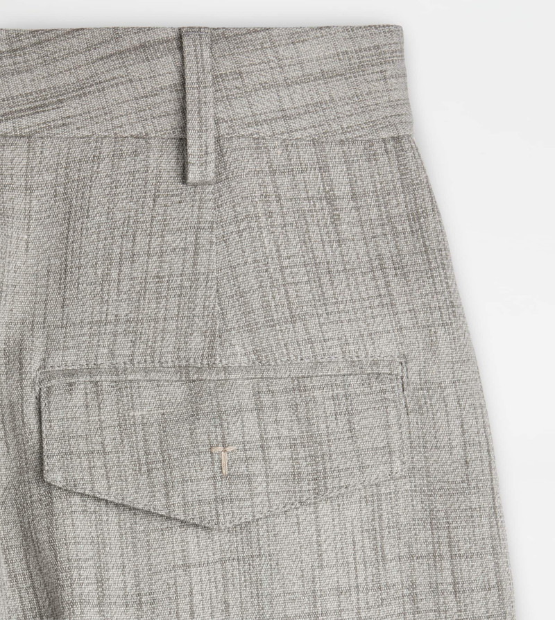 Tod's PANTS IN SILK BLEND - GREY outlook