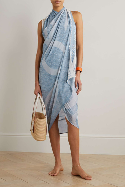 Loewe + Paula's Ibiza cotton-jacquard pareo outlook