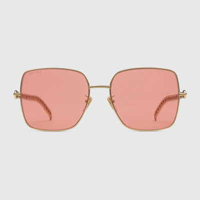 GUCCI Gucci Les Pommes sunglasses with heart charms outlook