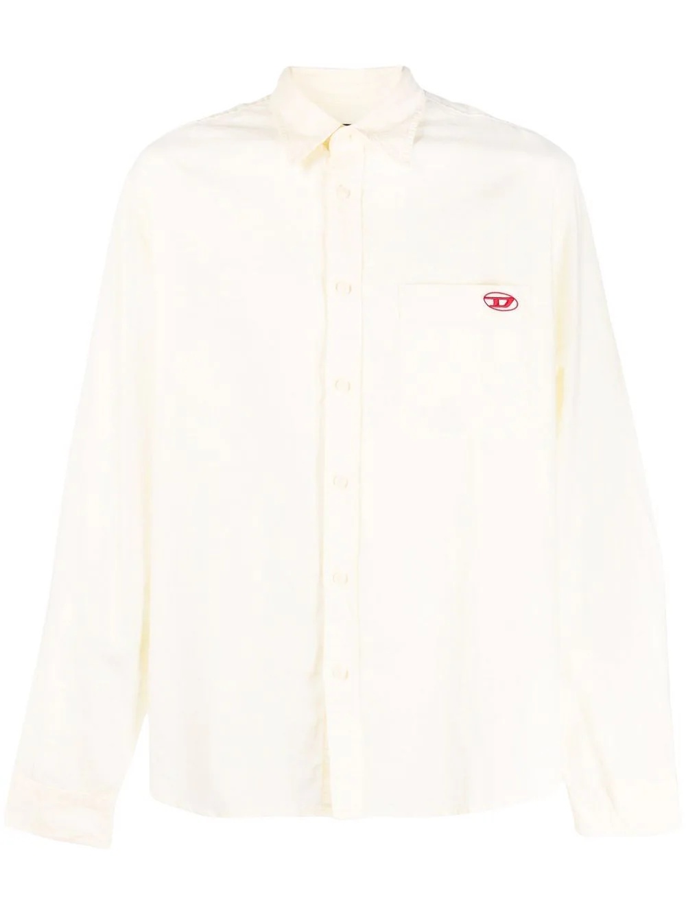 embroidered logo shirt - 1