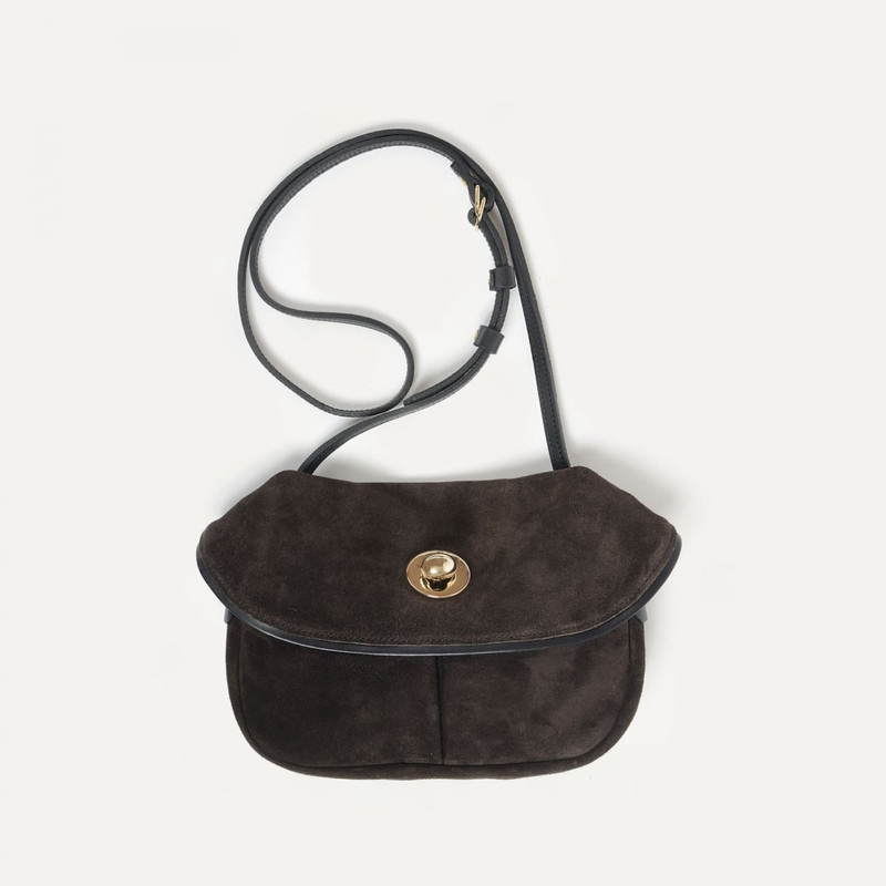 Bleu de Chauffe JANE MINI BAG  -  DARK BROWN outlook