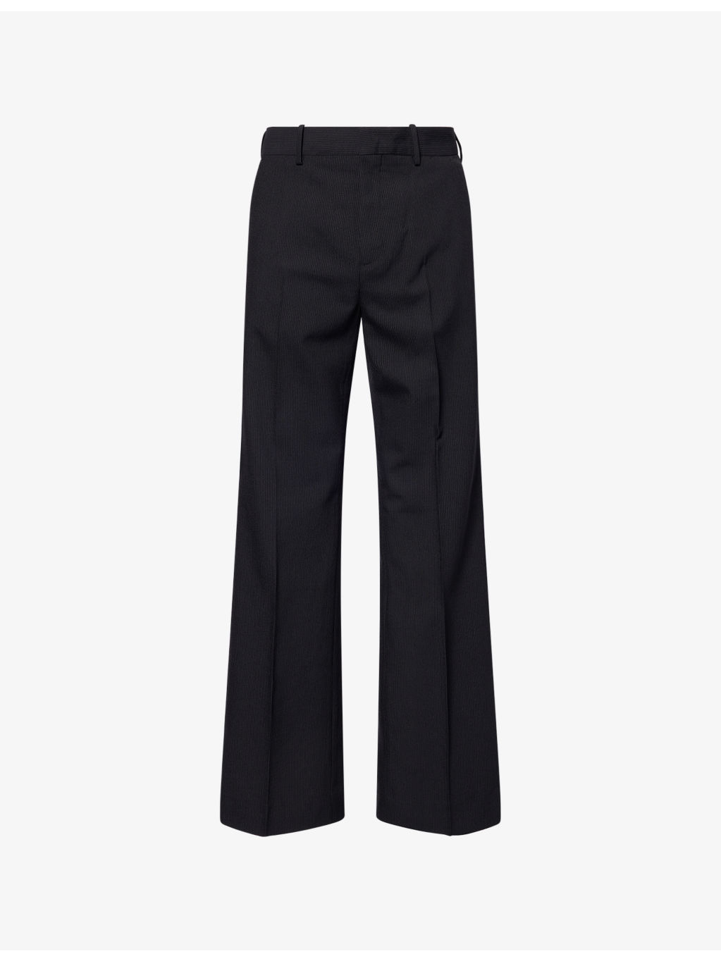 Palvin Pin-Dot Stripe Barrel-Leg Wool-Blend Trousers - 1