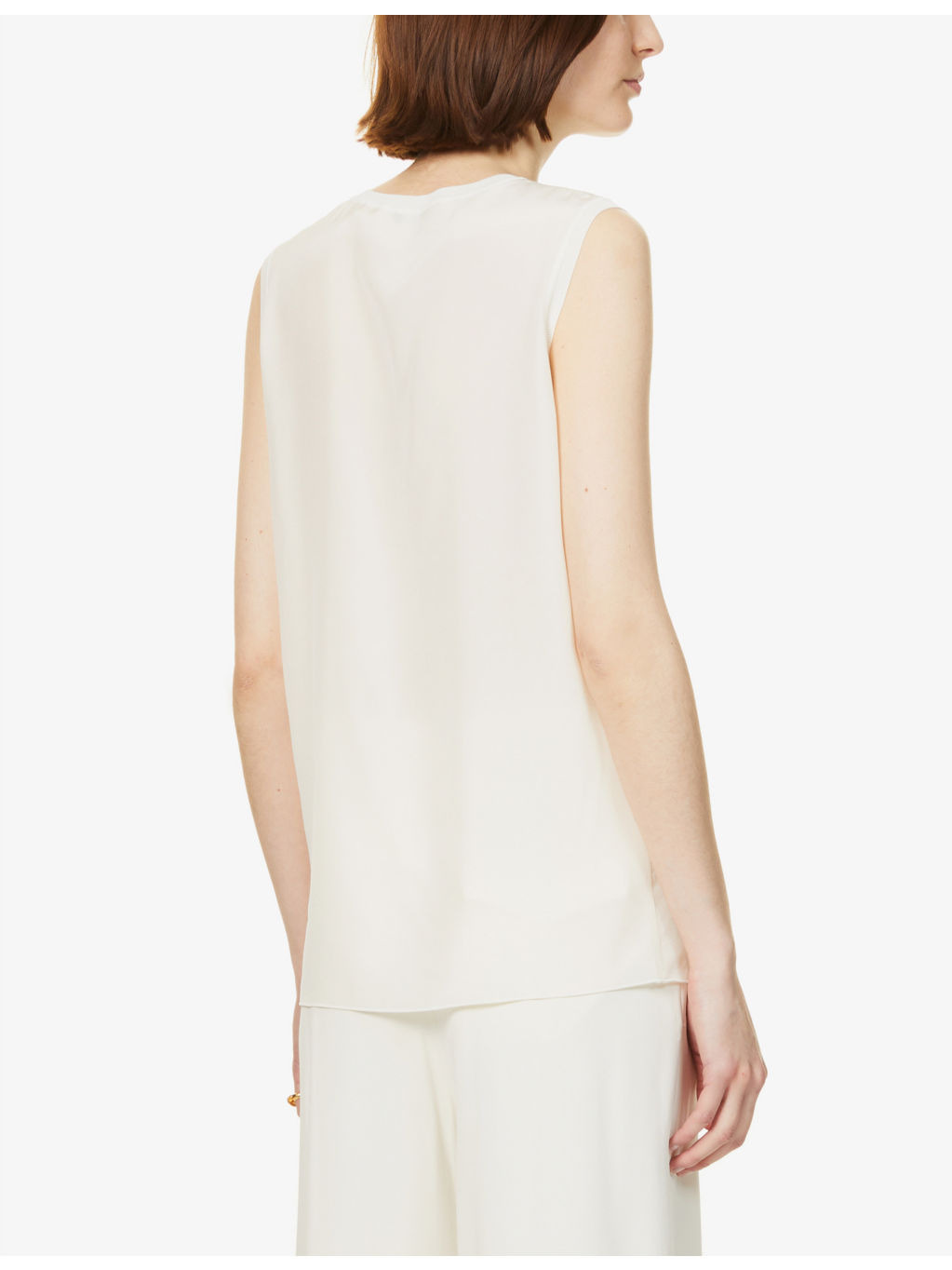 Bley sleeveless silk top - 4
