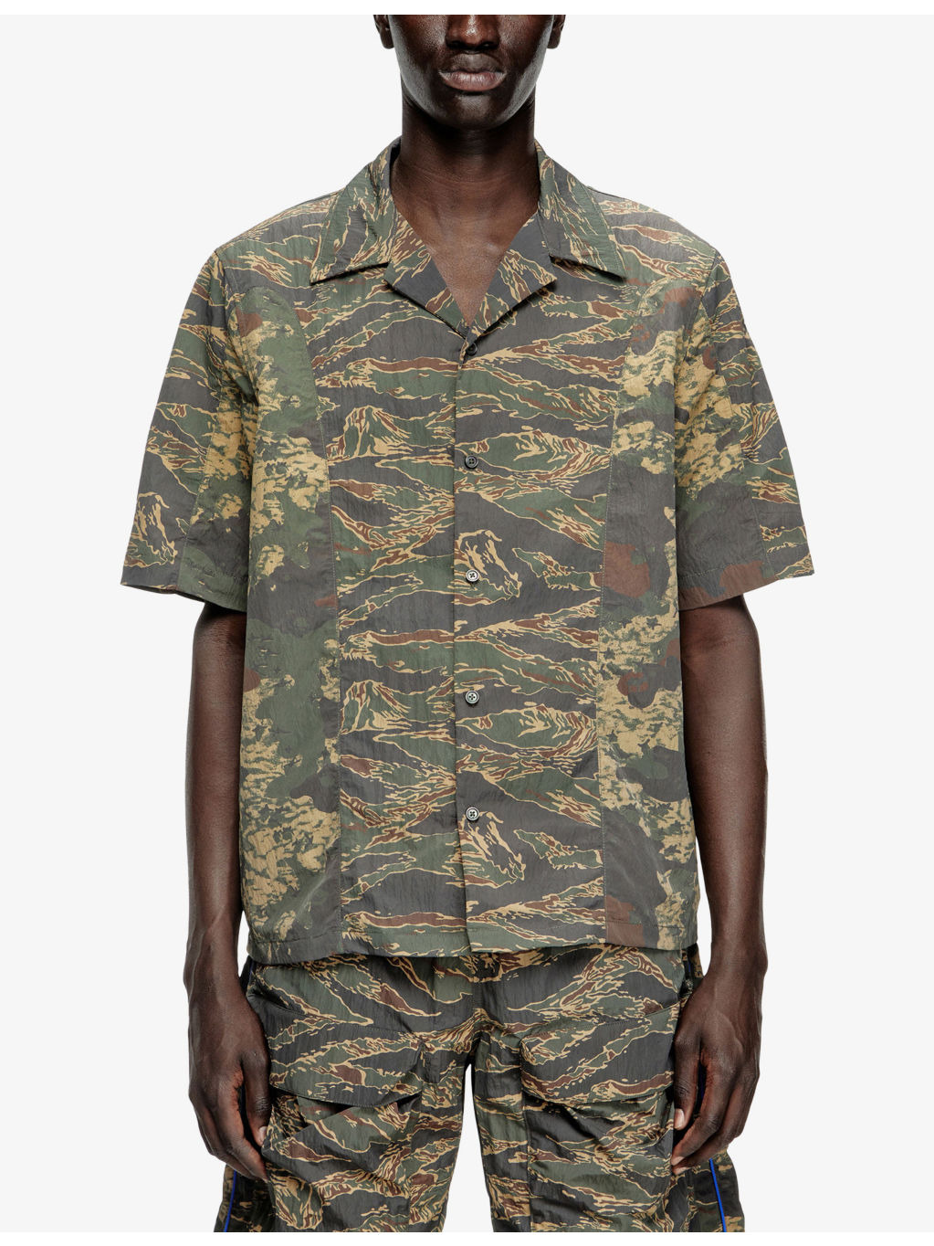 S-Brack-Epbw Camouflage-Print Woven Shirt - 3
