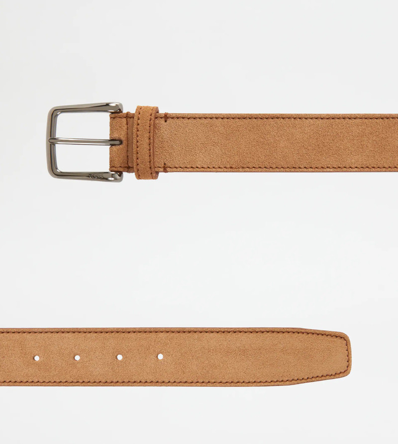 Tod's BELT IN SUEDE - BROWN outlook