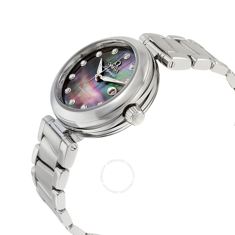 Omega De Ville Ladymatic Automatic Diamond Ladies Watch 42530342057004 - 2