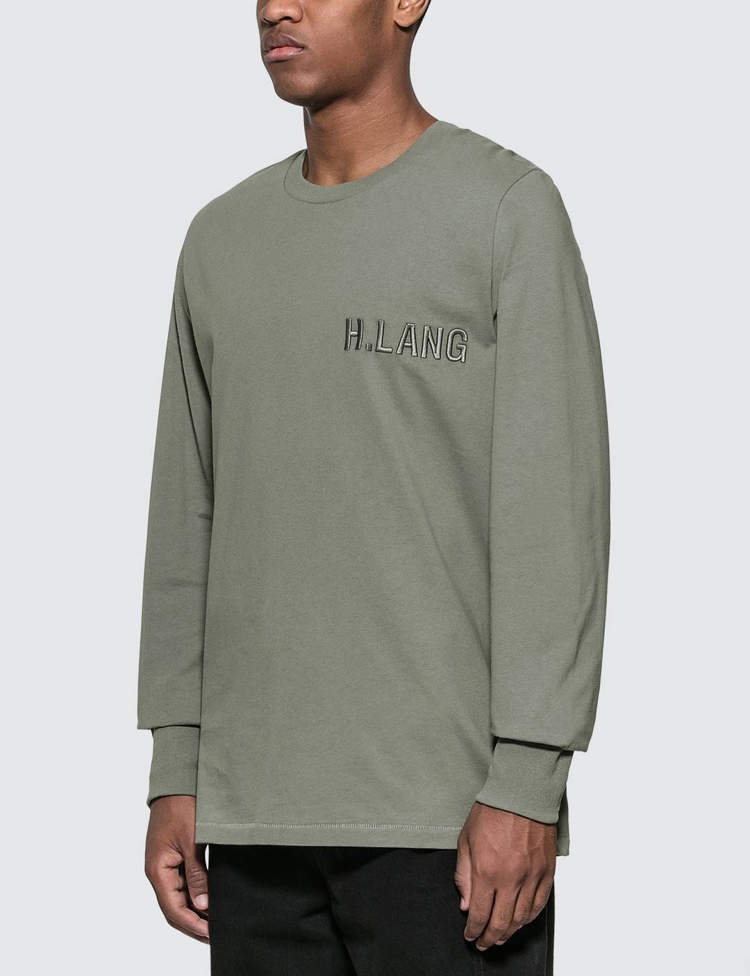 Raised Font Long Sleeve T-Shirt - 2