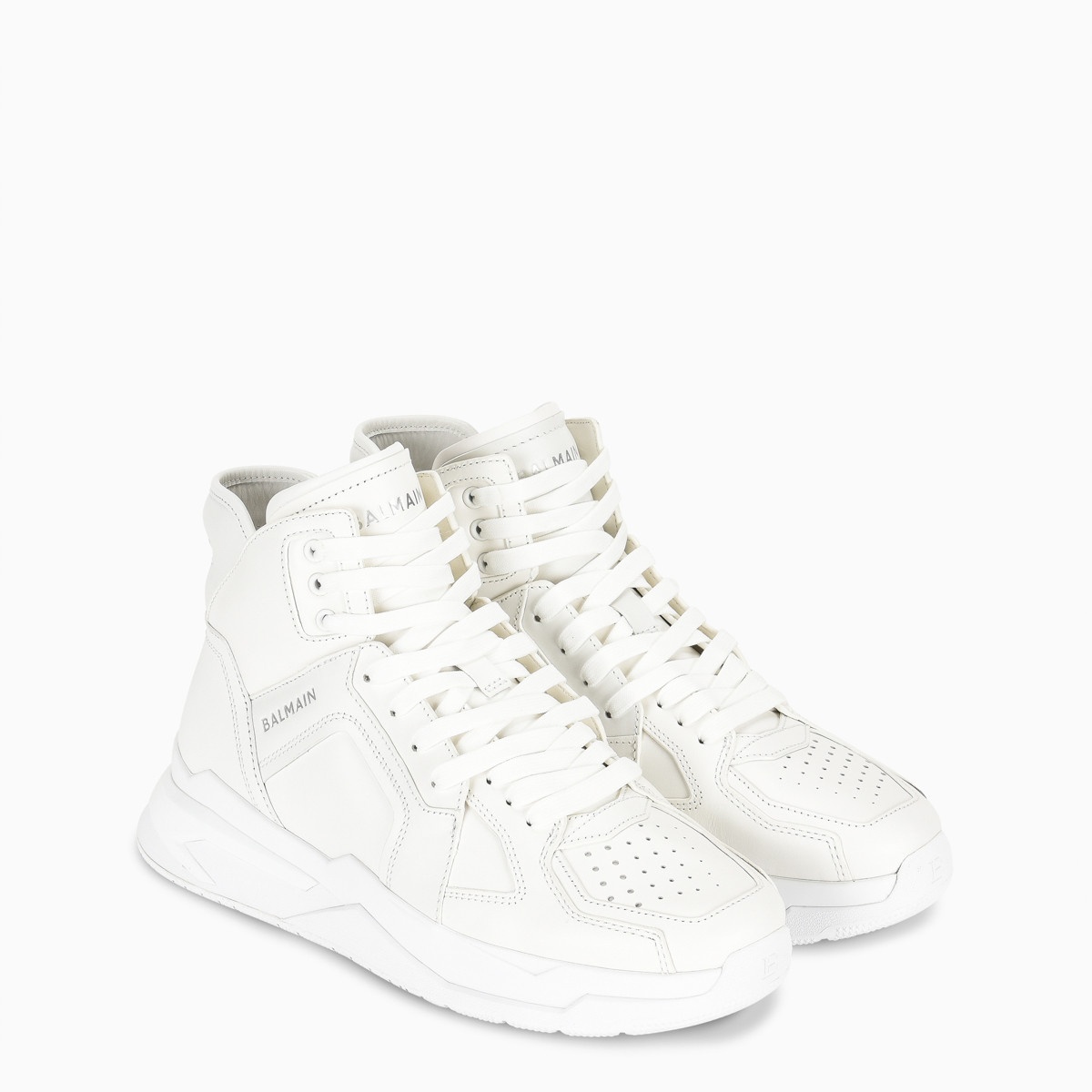 White B-ball sneakers - 3