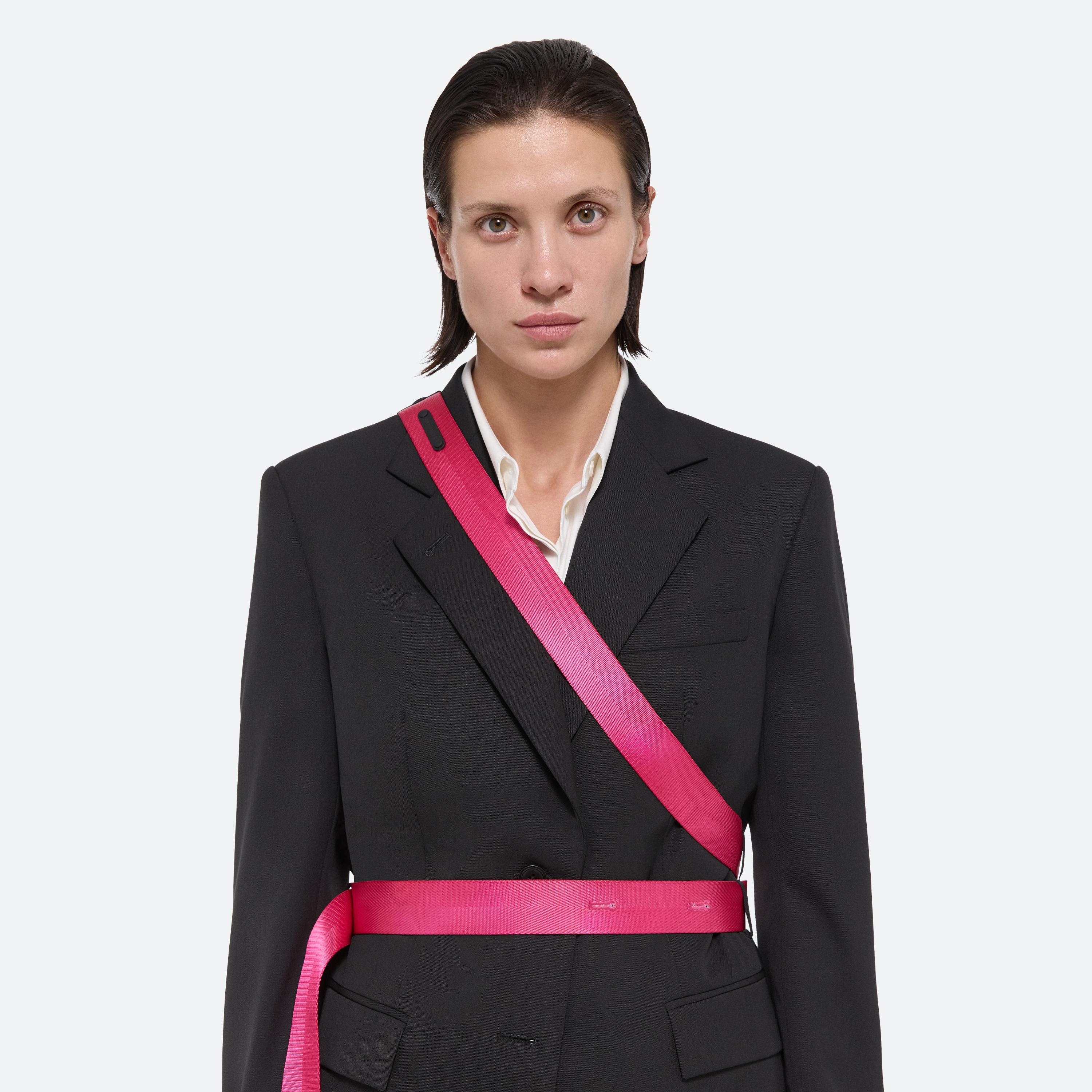 VIRGIN WOOL SEATBELT BLAZER - 6