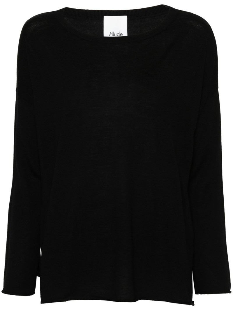 boat-neck virgin-wool jumper 1