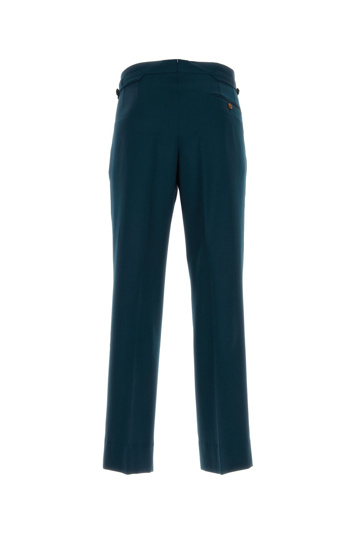Petrol blue wool Sang pant - 2