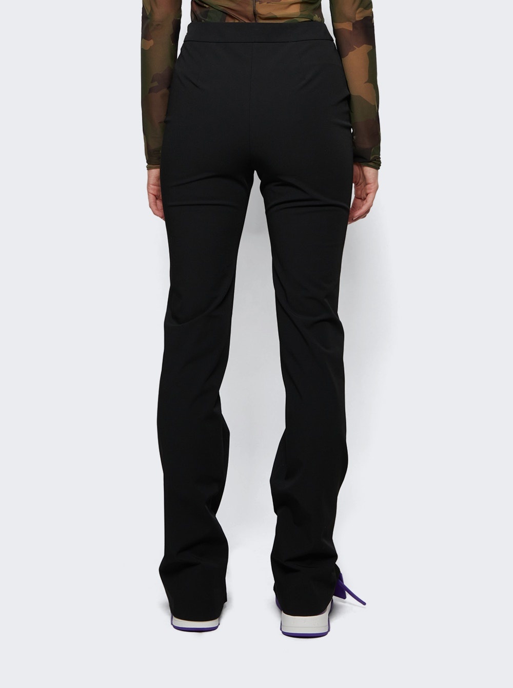 Gabardine Stretch Zip Pants Black - 5
