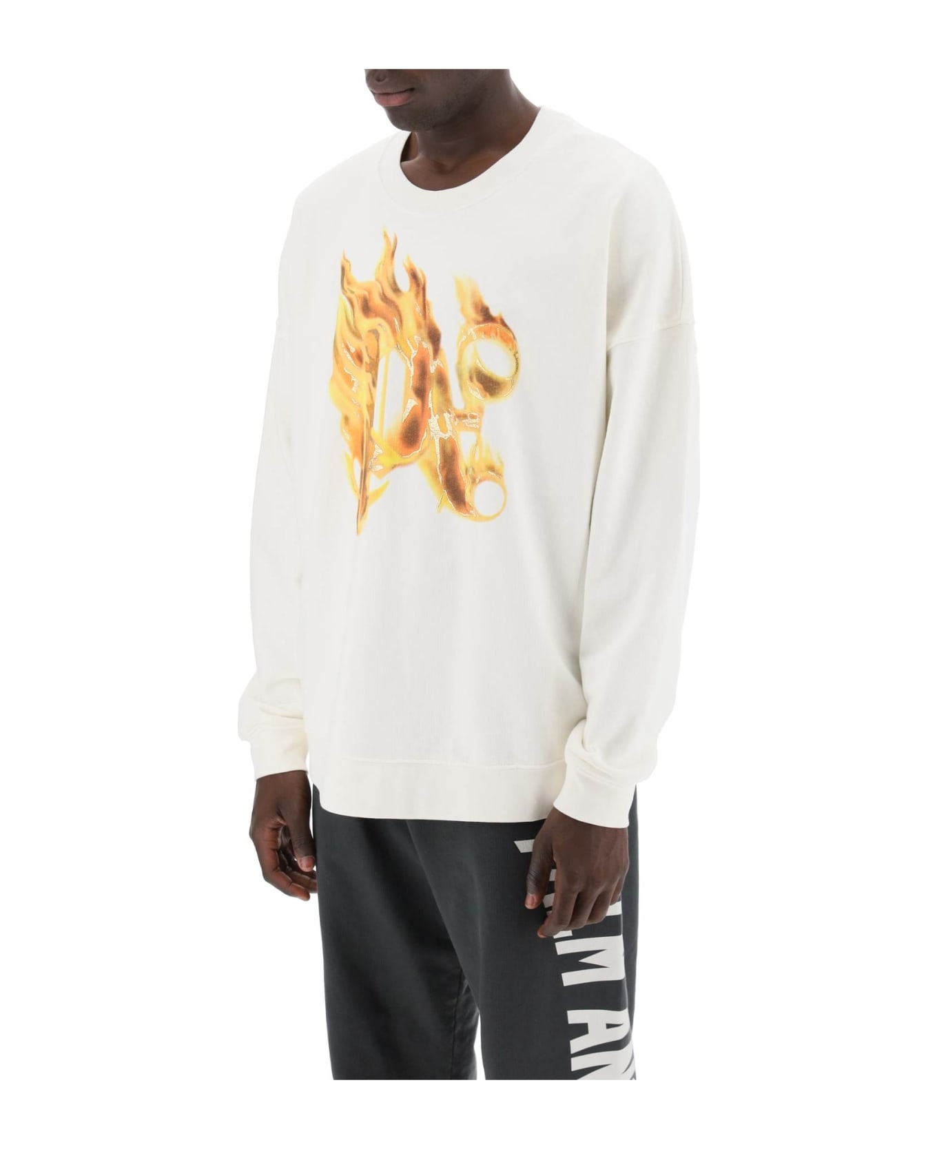 'burning Monogram Crewneck - 4