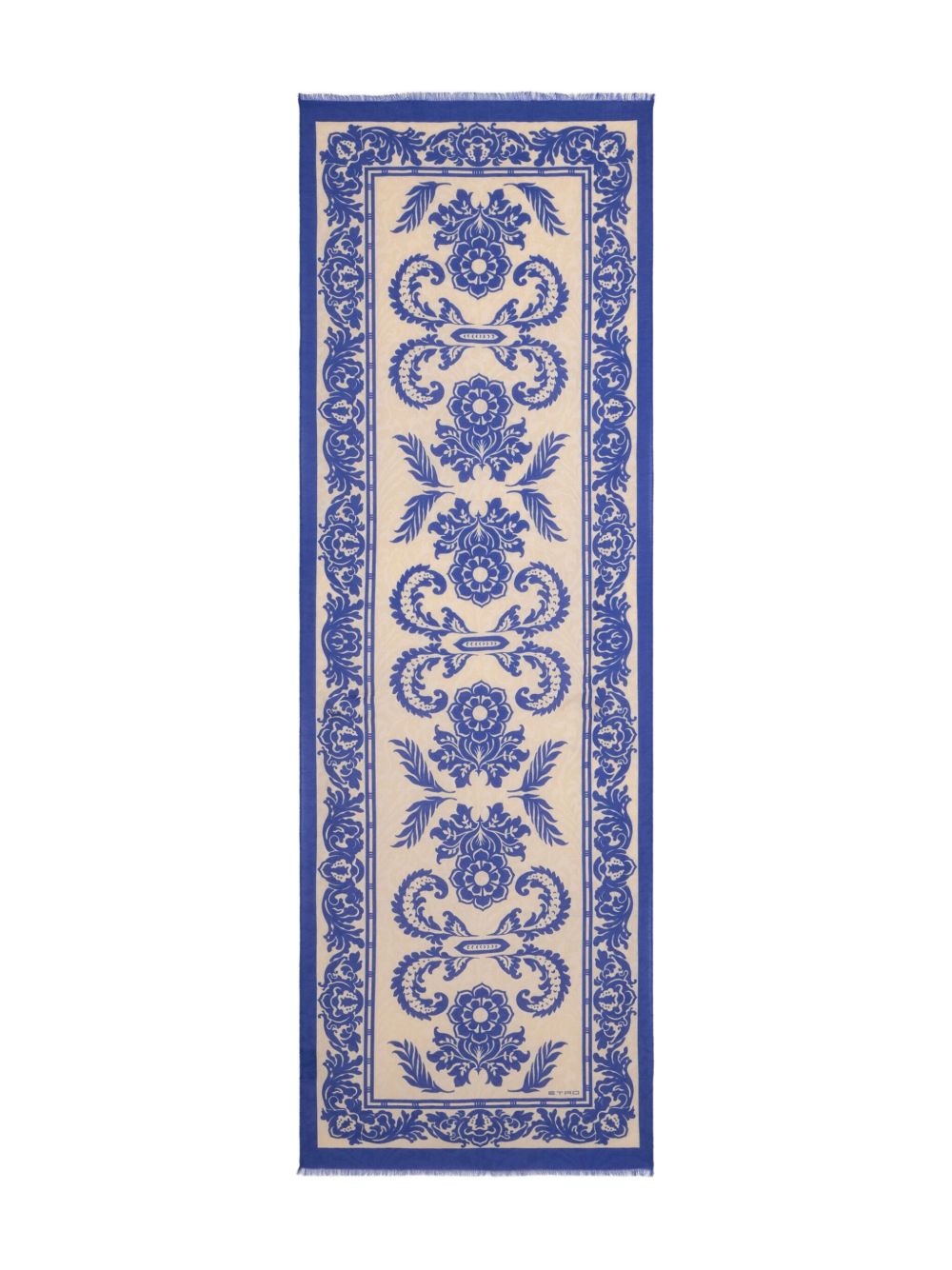 floral-print chiffon scarf - 3