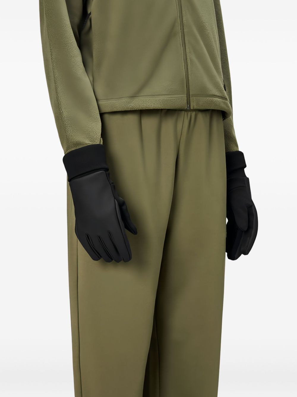 zip-fastening gloves - 2