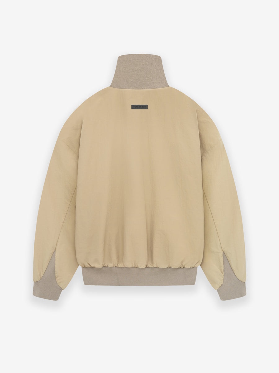 Washed Nylon Half Zip Track Jacket - 2