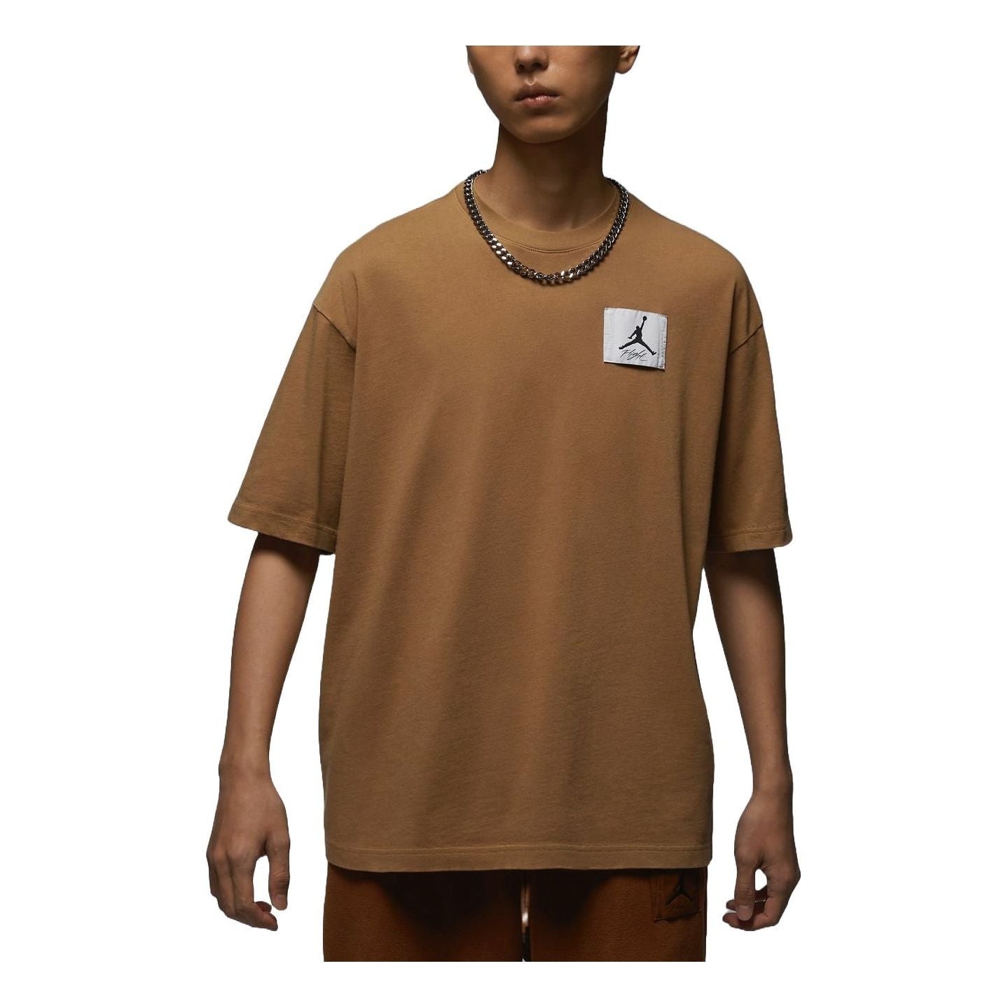 Air Jordan Flight Essential Oversized T-shirt Asia Sizing 'Brown' DZ0605-231 - 1