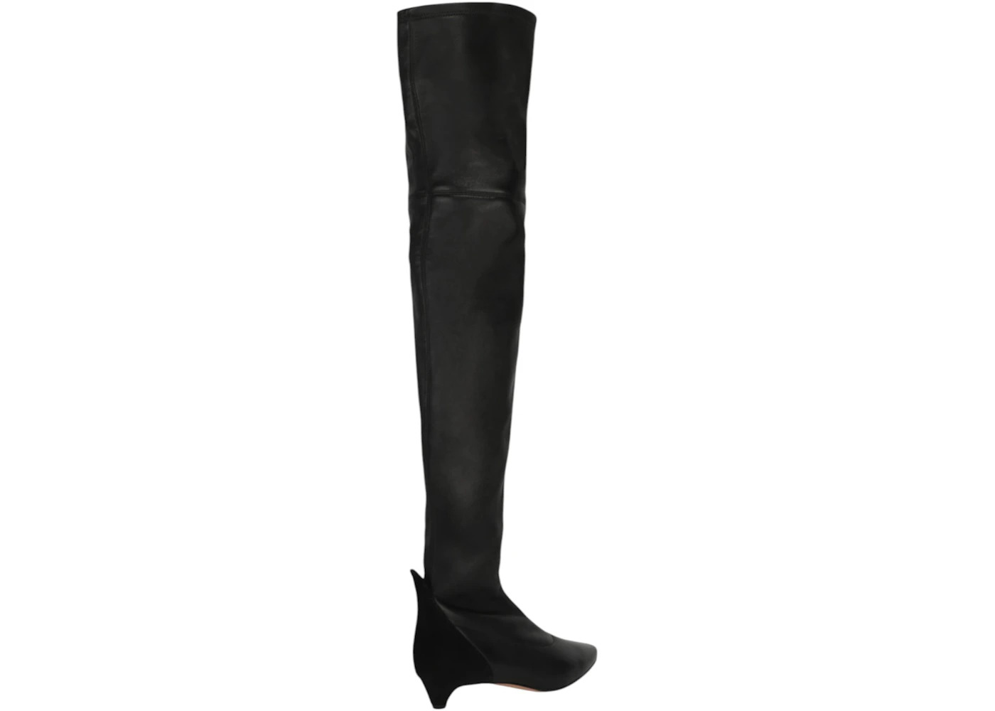 Givenchy Over-The-Knee Kitten Heel Boots Black (Women's) - 3