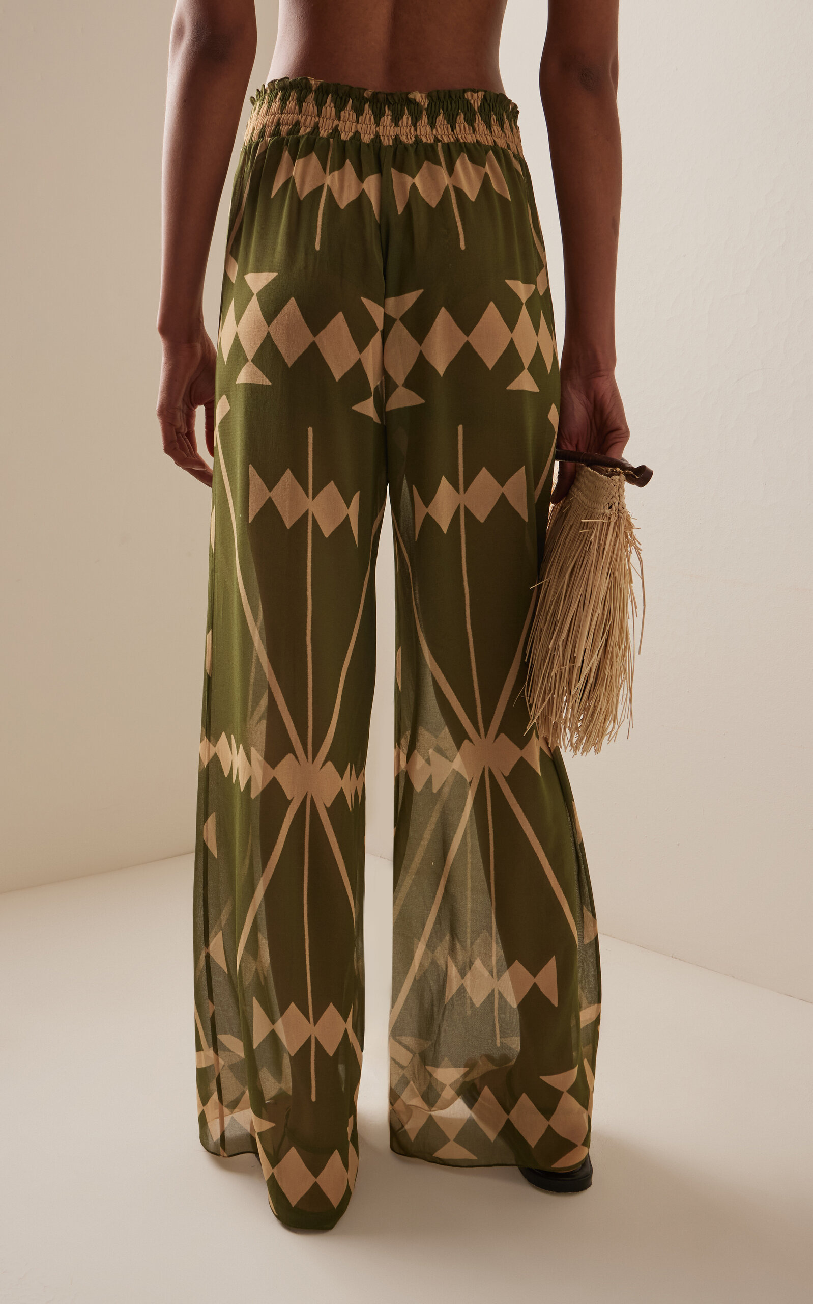 Rapsodia Georgette Wide-Leg Pants green - 4