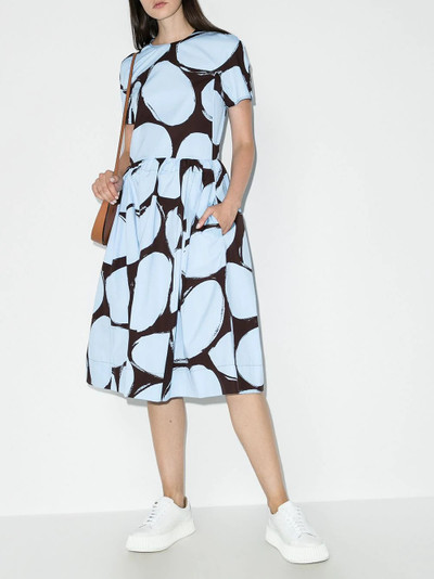 Marni dot print flared dress outlook