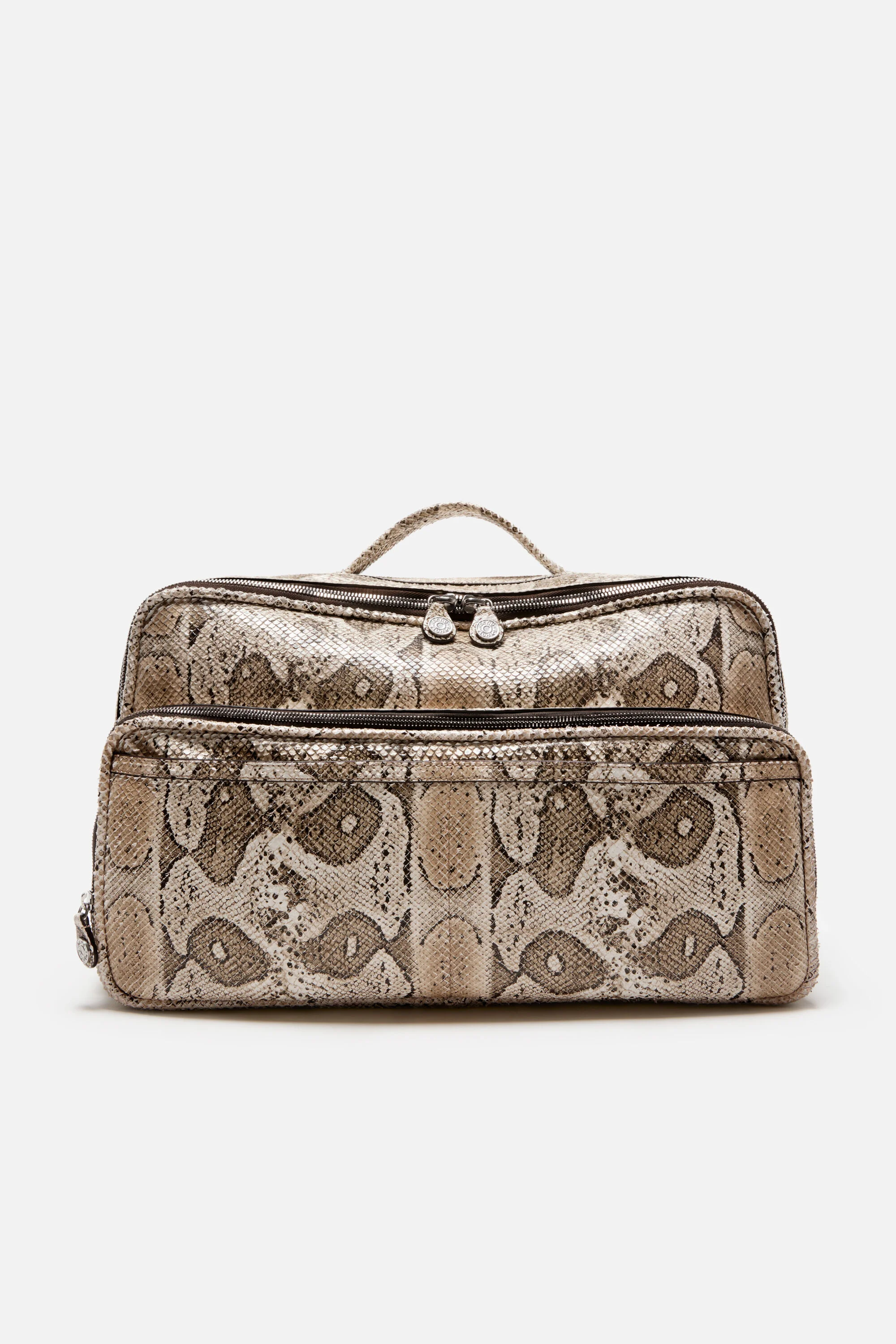Camero snake print duffle bag - Beige Multi - 1
