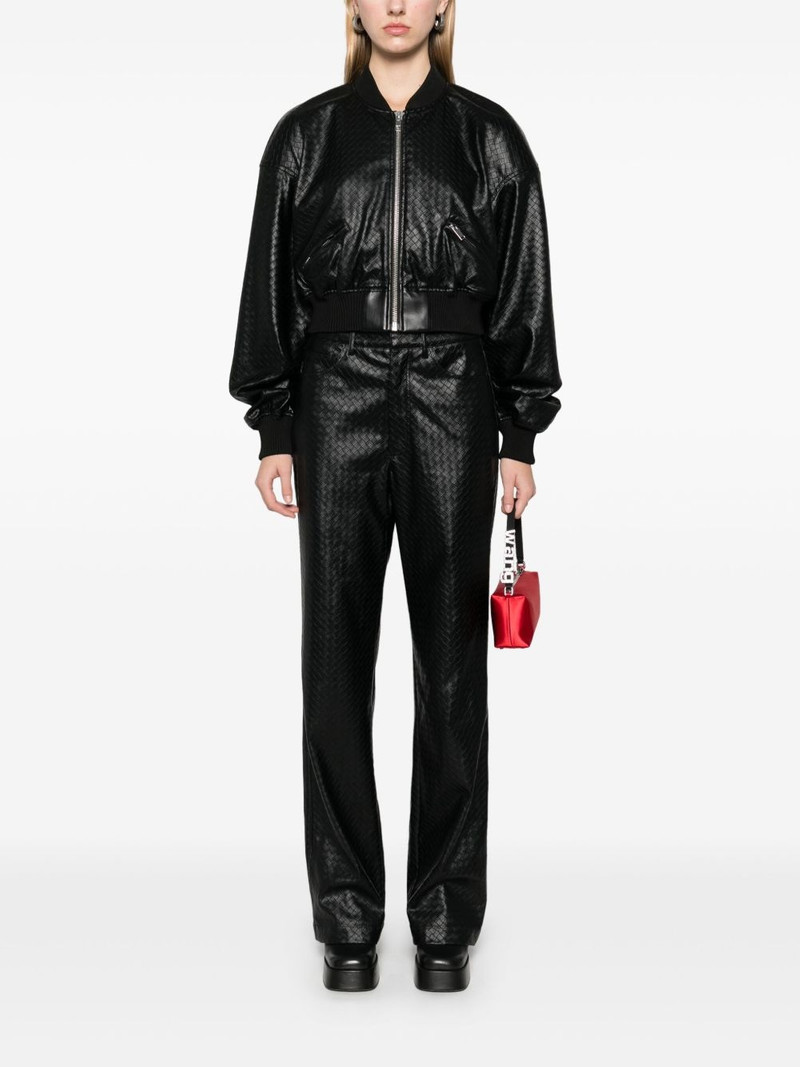 ROTATE braided straight-leg trousers outlook