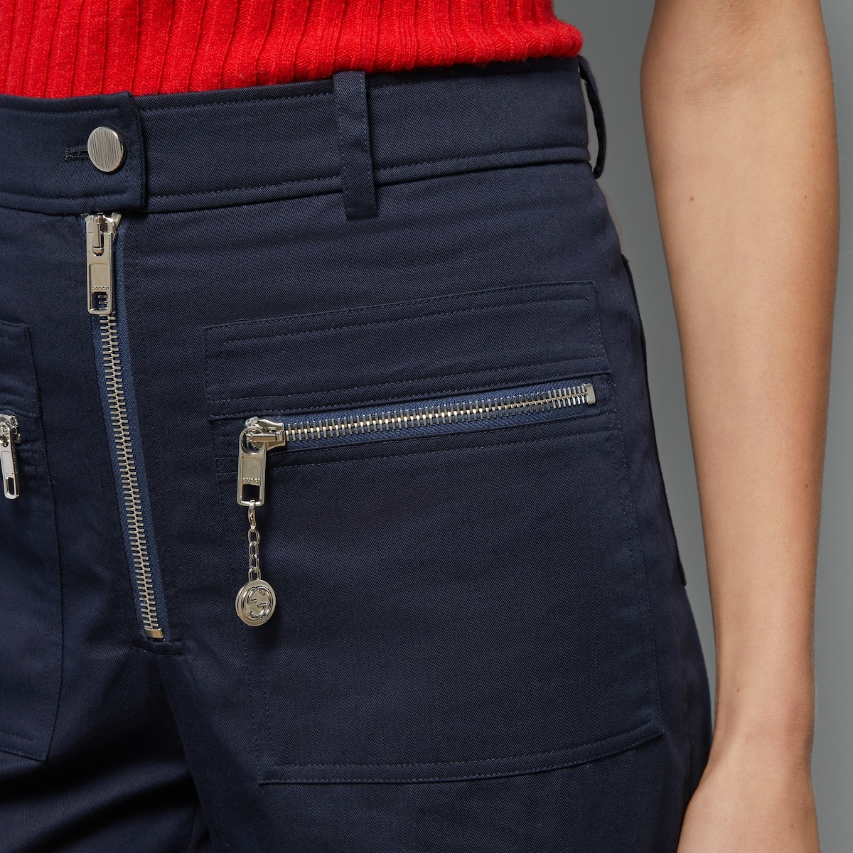 Cotton gabardine pants - 3